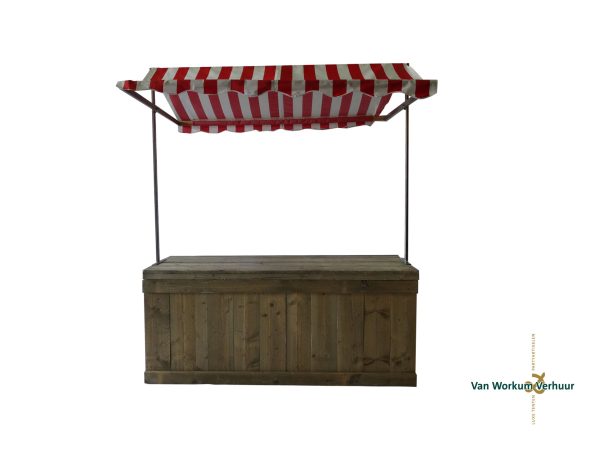 Partykraam steigerhout 200x80cm.