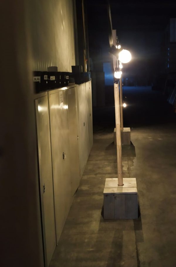 Ballastblok "steigerhout"