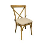Stoel "Crossback" incl. kussen